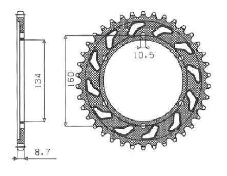Sunstar Aluminum Rear Sprocket - 530 Chain
