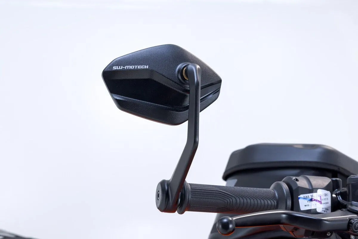 Sw-motech Bar End Mirrors - Black Aluminum