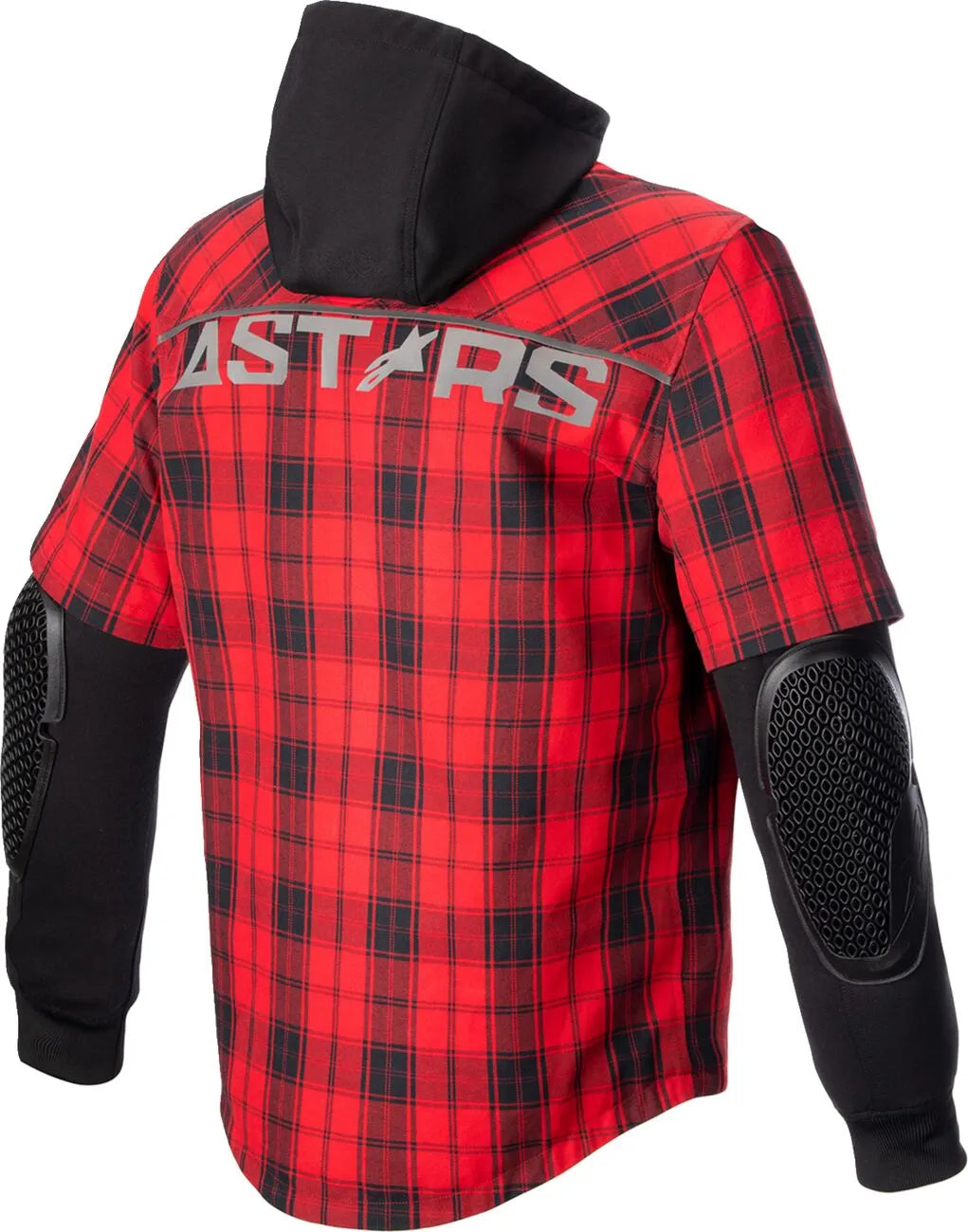 Alpinestars Mo.st.eq Tartan Motorcycle Jacket - Black/Red