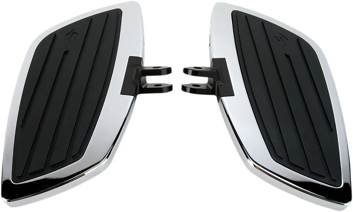 Cobra Swept Floorboard Kit - Chrome & Black