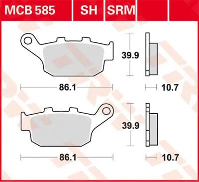 Trw All Round Sintered Metal Brake Pads Set
