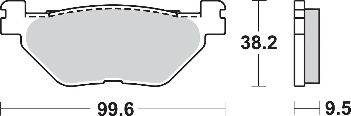 Sbs Ls Street Excel Sintered Rear Brake Pads