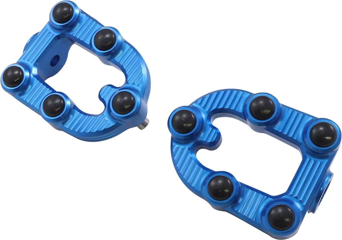 Arlen Ness Mx Foot Pegs - Blue Billet Aluminum