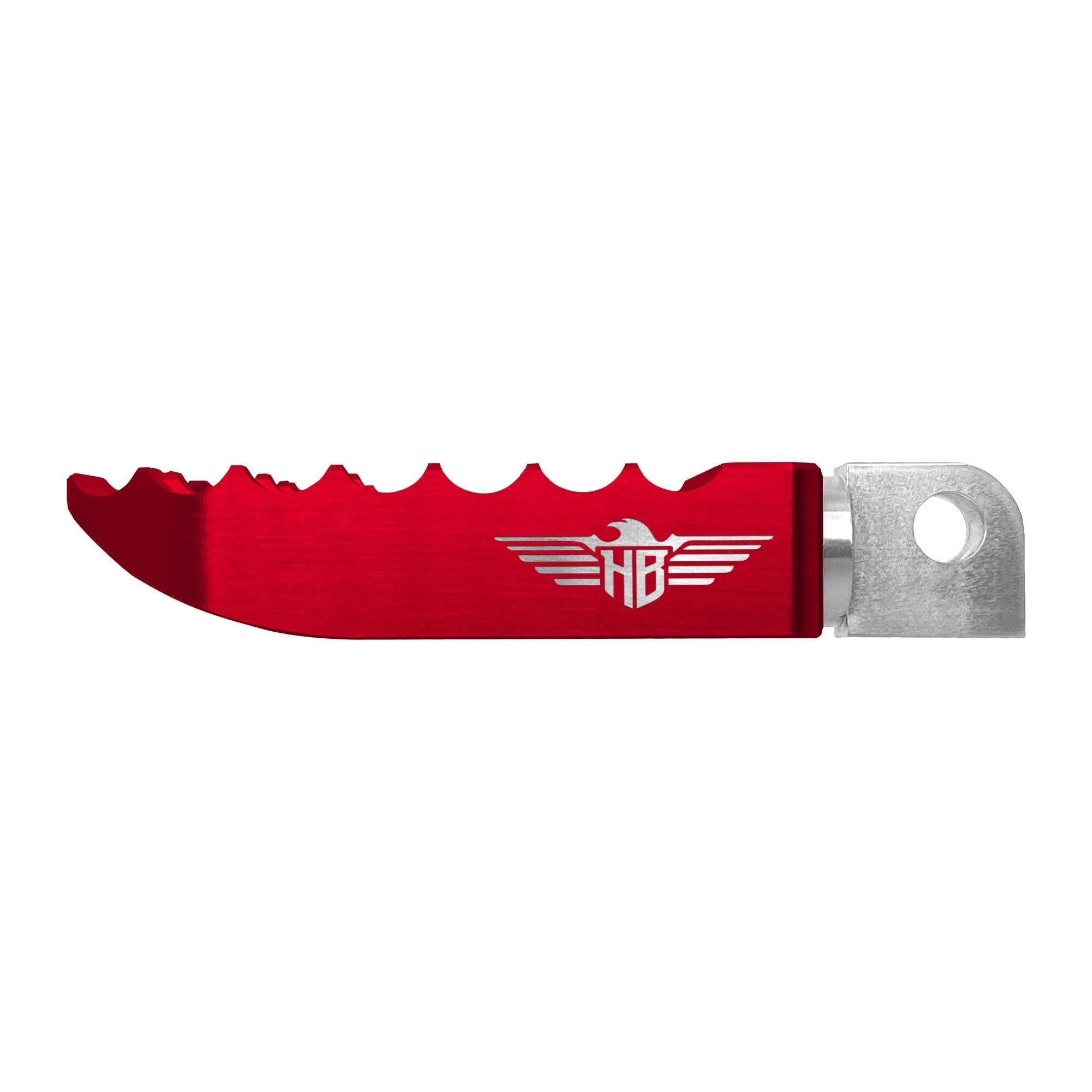 Heinz Bikes Adjustable Foot Pegs For Harley - Red