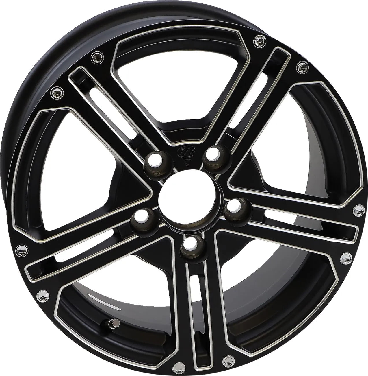 Itp Ss212 Alloy Wheel - Black, 15 Inch