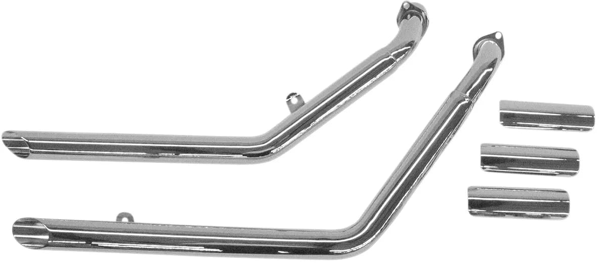 Cobra Drag Pipes Exhaust System Chrome