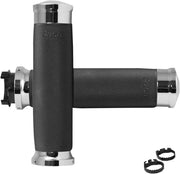 Avon Grips Custom Contour Grips - Black/chrome