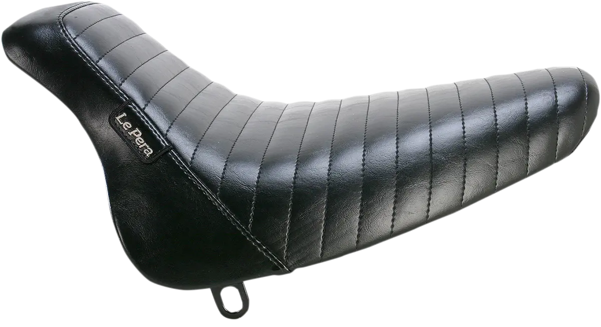 Le Pera Bare Bones Solo Seat - Black Pleated
