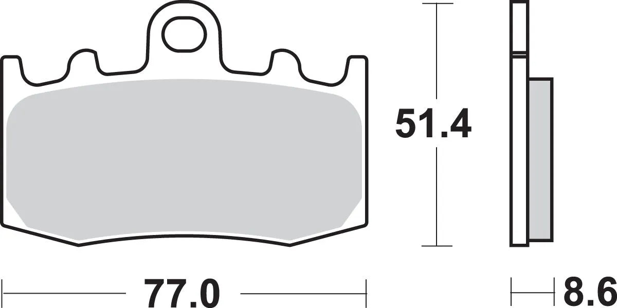 Sbs Hs Street Excel Sintered Front Brake Pads