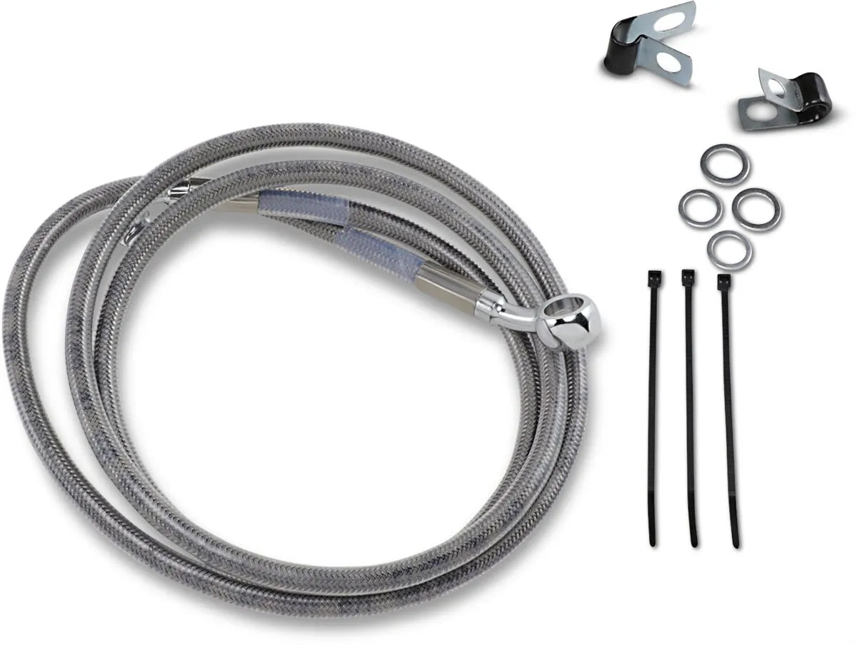 Drag Specialties Extended Brake Line Kit Abs Models 55.25"