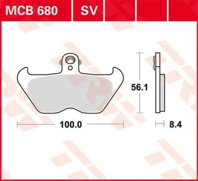 Trw Sv Series Sintered Brake Pads (Front)