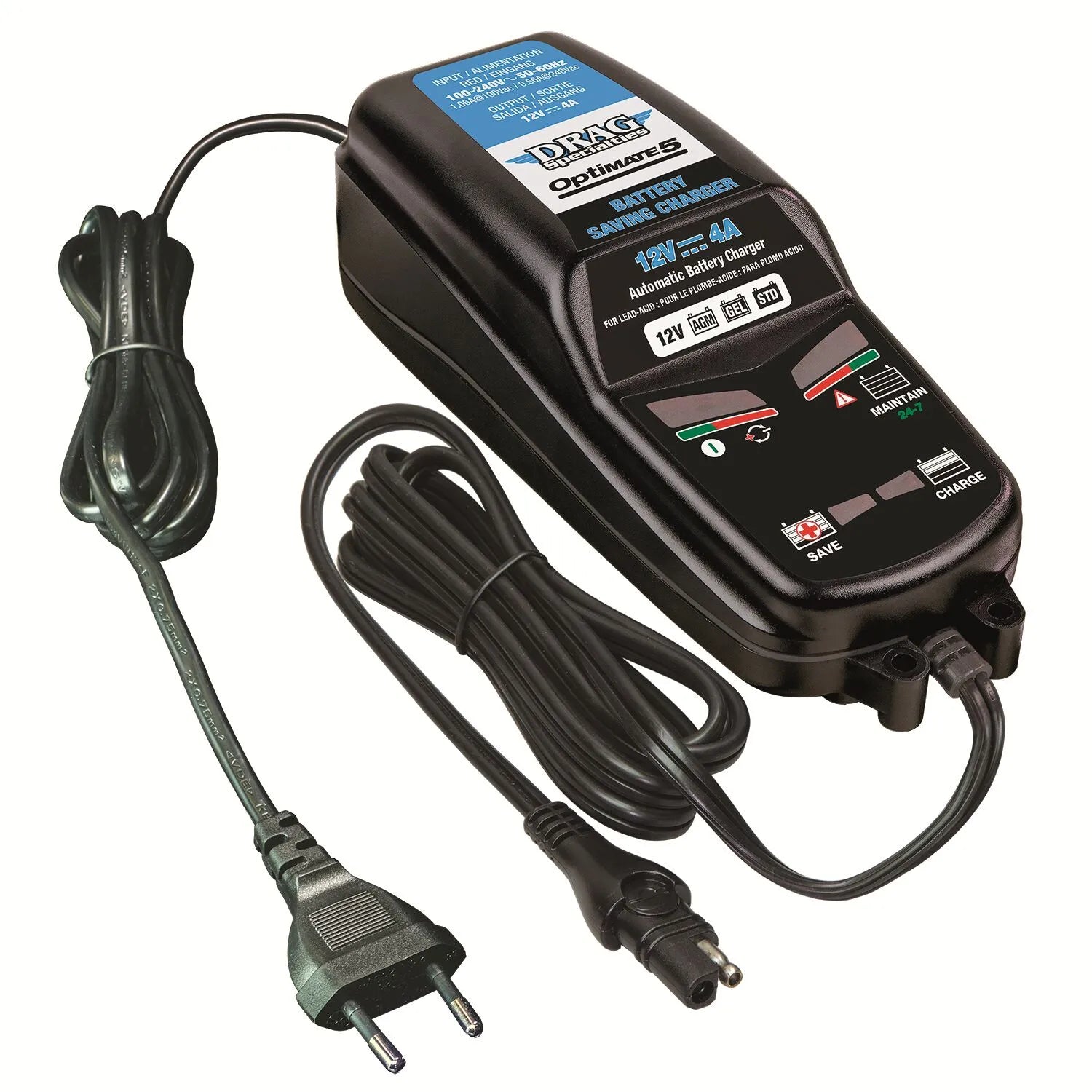 Drag Specialties Optimate 5: 12v 4a Battery Charger
