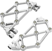 Arlen Ness Mini Diamond Floorboards - Chrome