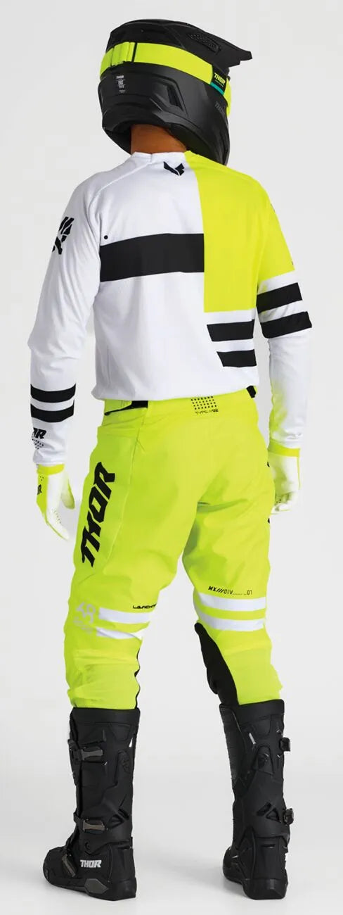 Thor Launchmode Dozer Racewear Pants - Acid, Fluorescent Yellow, White, Black