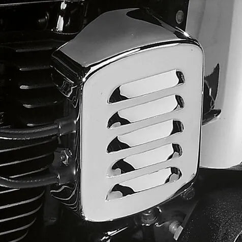 Drag Specialties Louvered Coil Cover - Chrome
