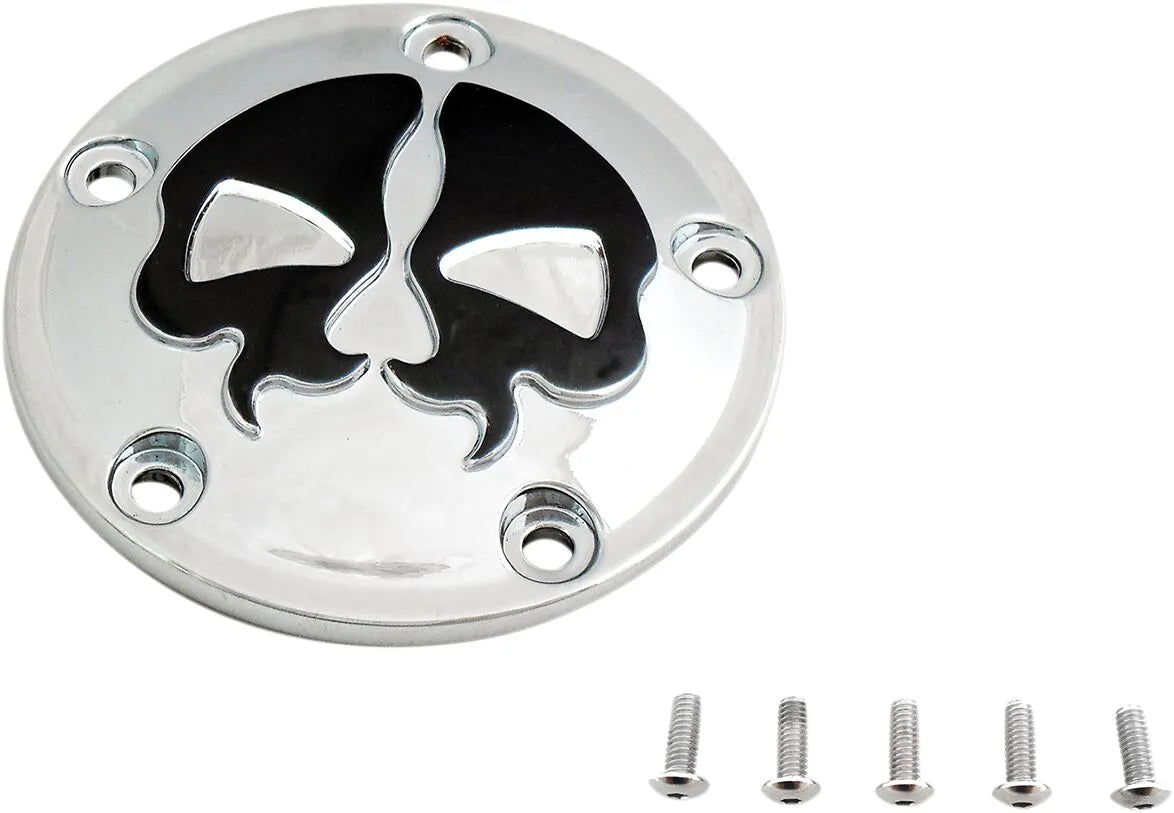 Drag Specialties Split Skull Points Cover Chrome