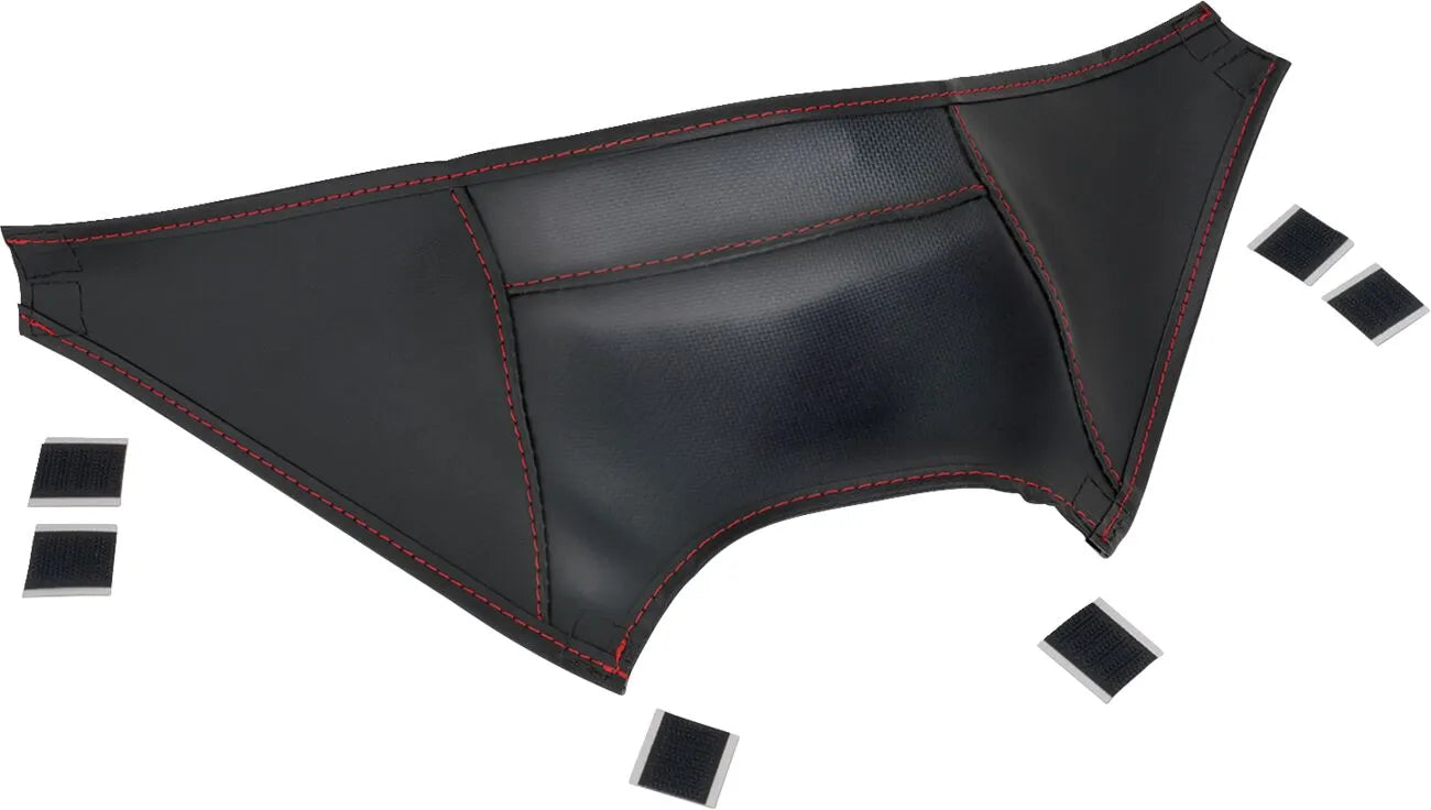 Show Chrome Ballistic Tank Bra - Black/red