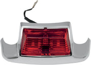 Drag Specialties Rear Fender Tip Light - Chrome/red