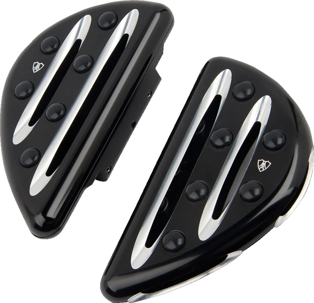 Arlen Ness Deep Cut Floorboards - Black Anodized