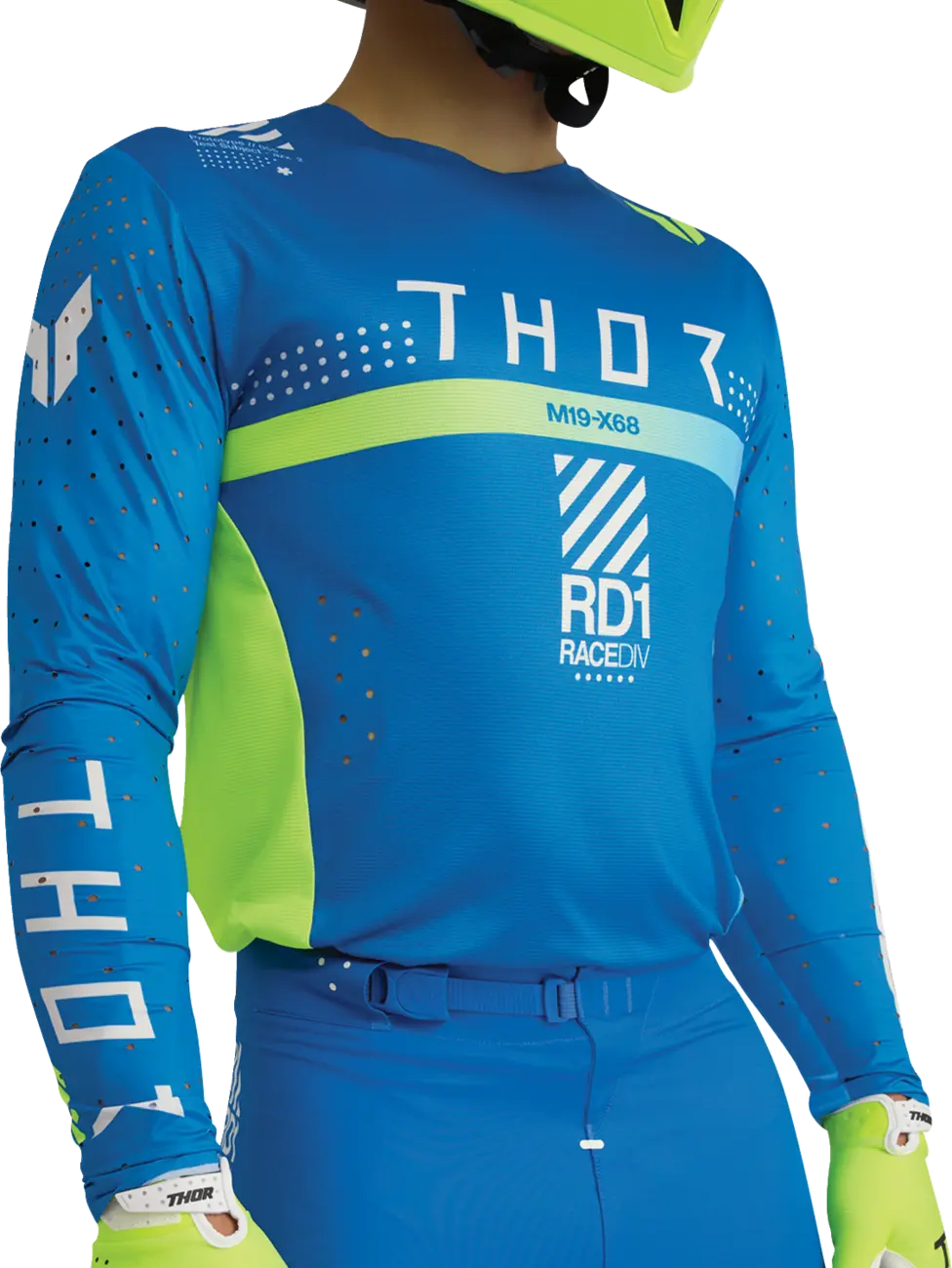 Thor Sportmode Synth Jersey - Blue/Yellow/White