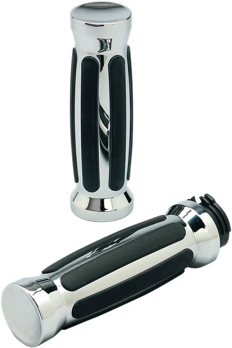 Pro-one Custom Rubber Grips - Chrome/black