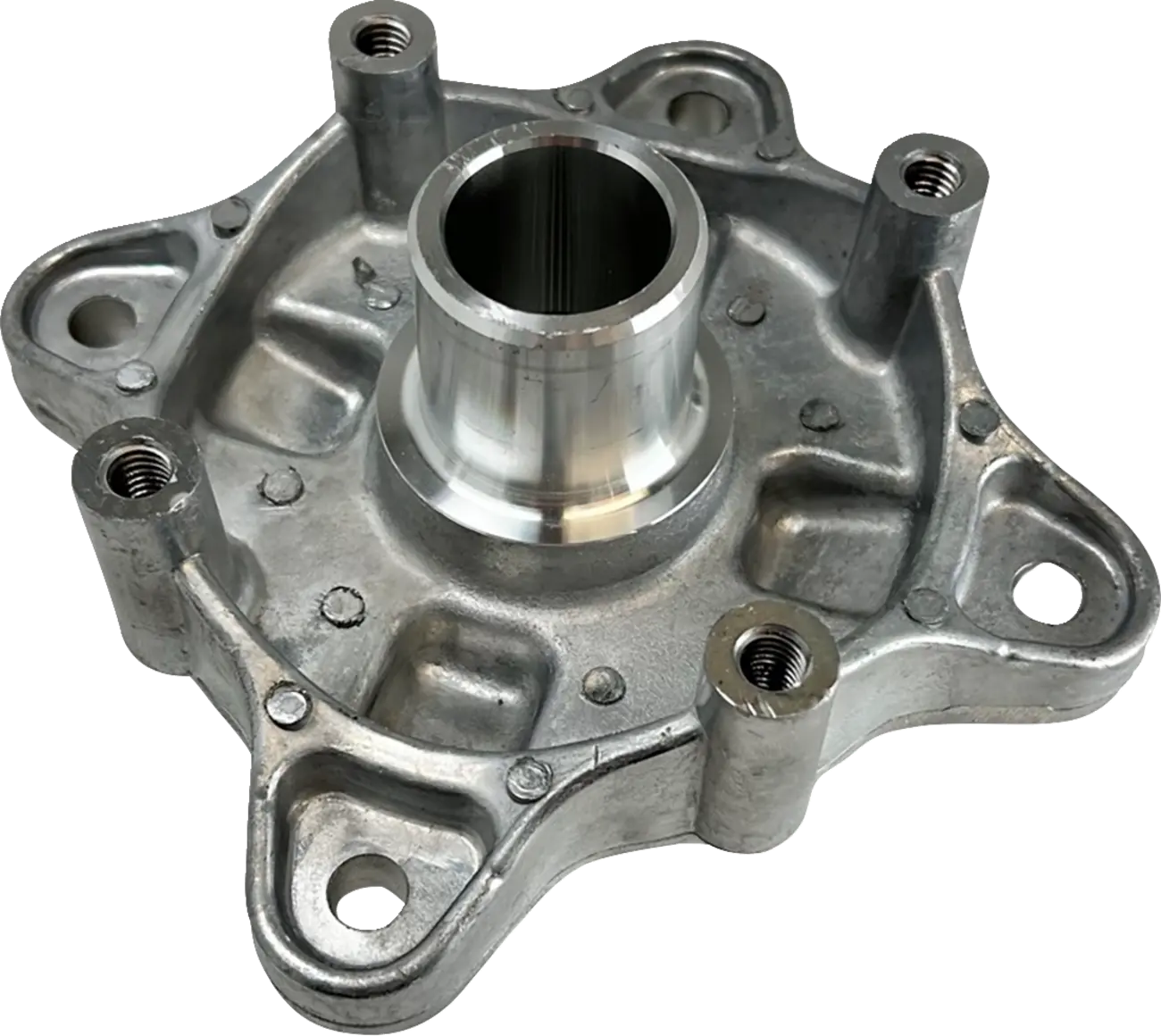 Moose Offroad Wheel Hub - Rear, Polished Aluminum