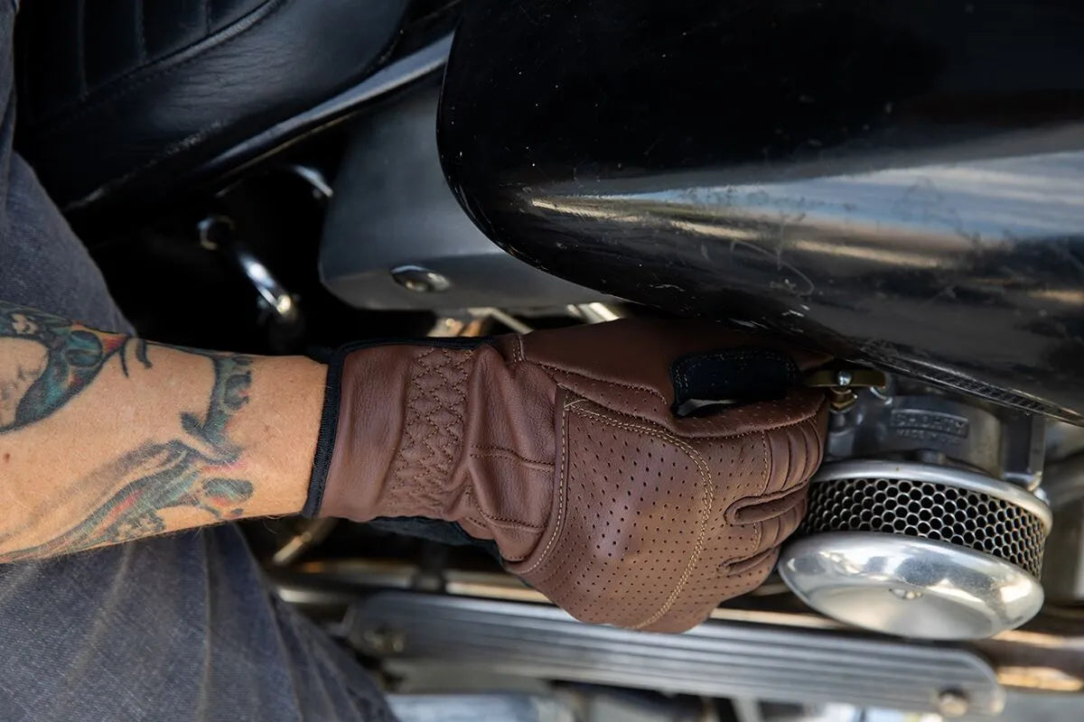 Biltwell Borrego Gloves - Black/Chocolate
