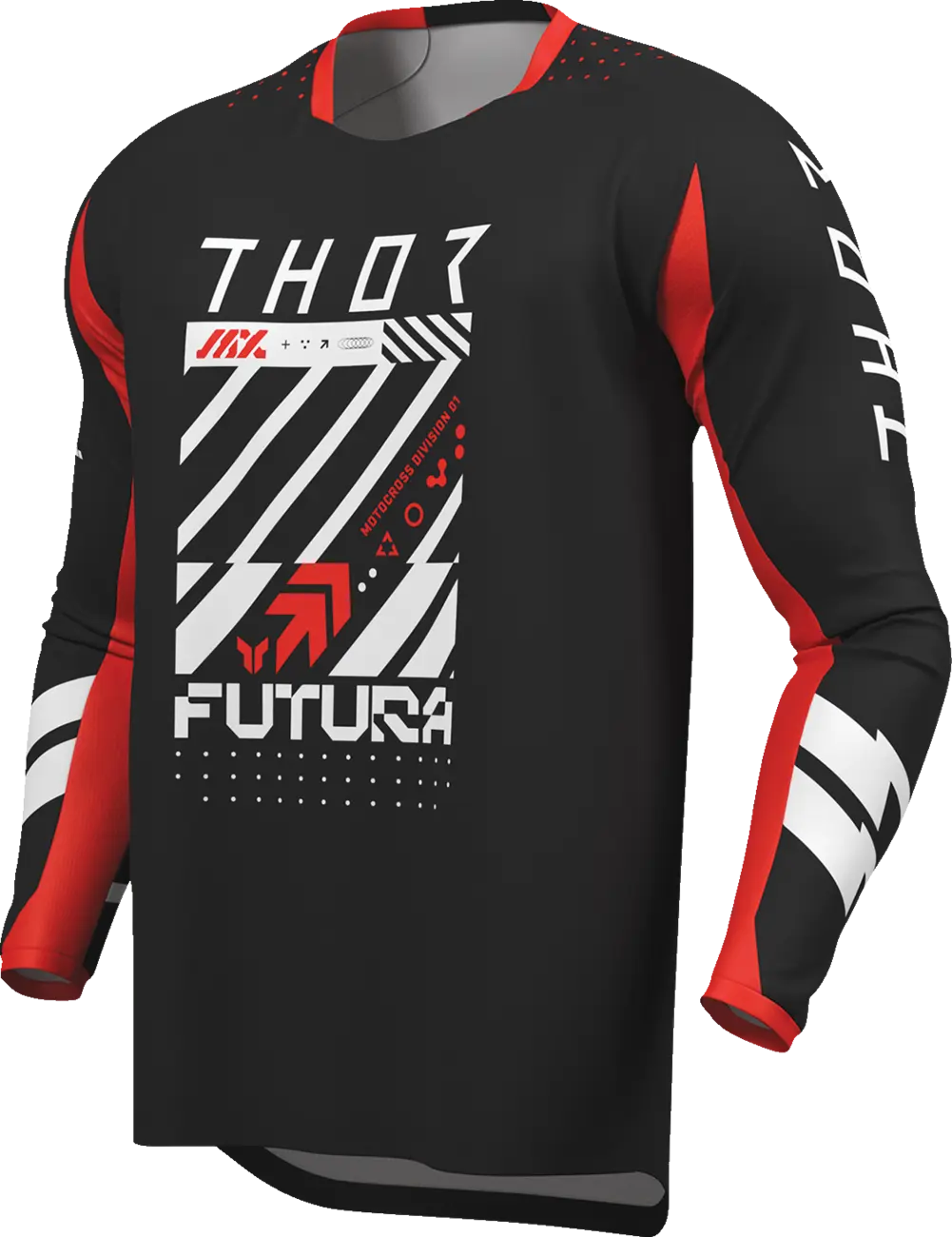 Thor Launchmode Futura Jersey - Black/Red/White