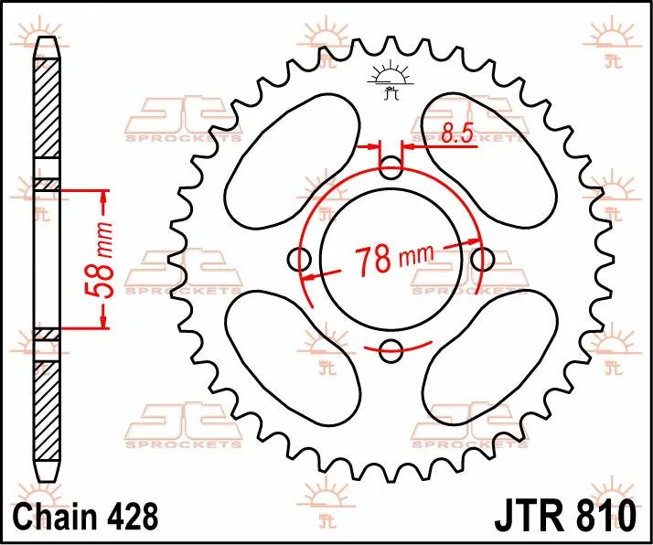 Jt Sprockets Steel Rear Sprocket 49t