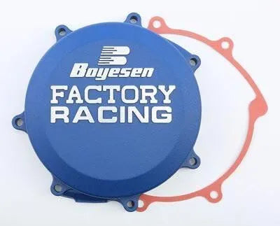Boyesen Factory Clutch Cover - Blue Anodized Aluminum