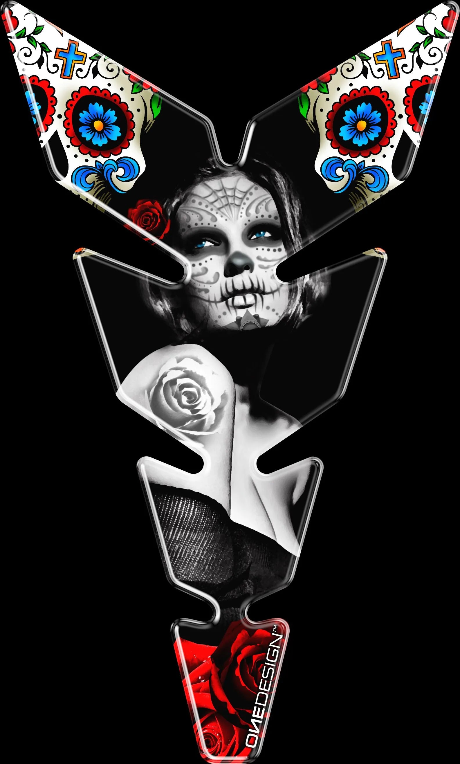 Onedesign Resin/soft Touch Tank Pad For Motorcycles