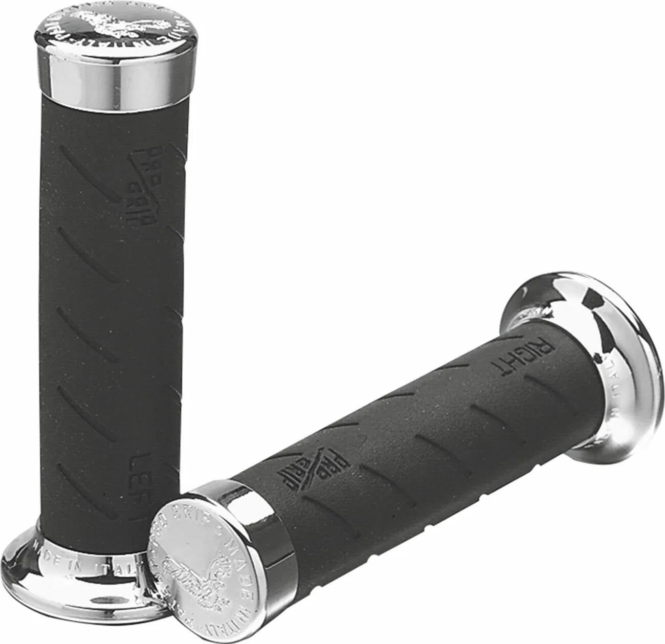 Pro Grip 862 Cruiser Grips - Black/chrome