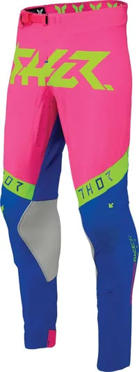 Thor Sportmode Flite Pants - Blue/Fluorescent Pink/Fluorescent Yellow
