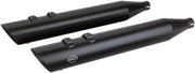 S&s Cycle Slash Cut Slip-on Mufflers - Black Ceramic