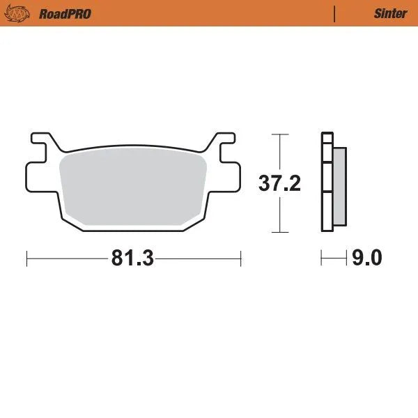 Moto-master Roadpro Sinter Scooter Brake Pad Set