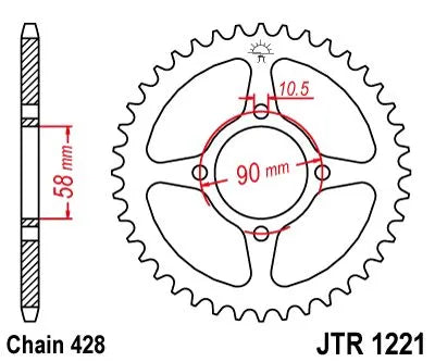 Jt Sprockets Steel Rear Sprocket 42t