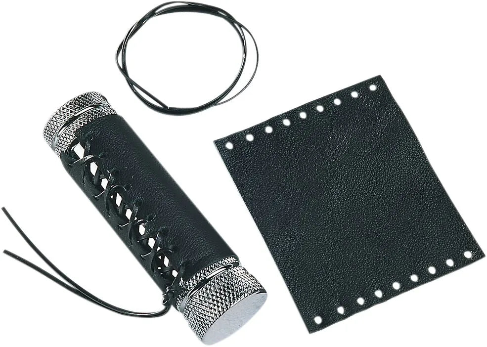 Drag Specialties Leather Grip Covers For 1" Handlebars