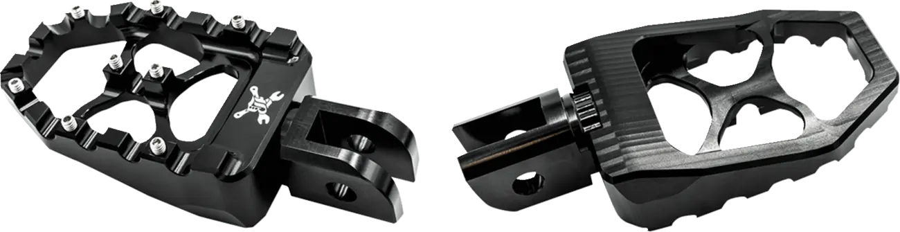 Burly Brand Mx Evolution Pegs - Black Aluminum