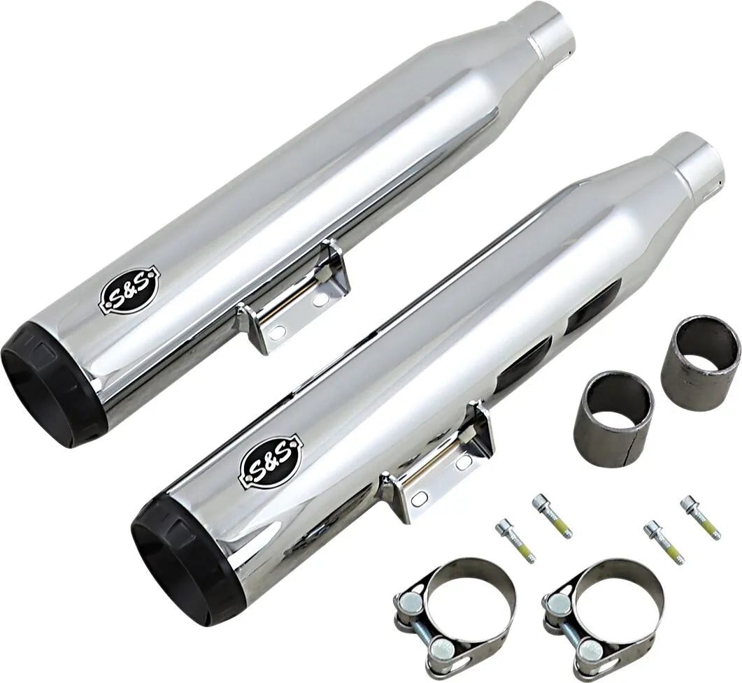 S&s Cycle Grand National Slip-on Mufflers - Chrome