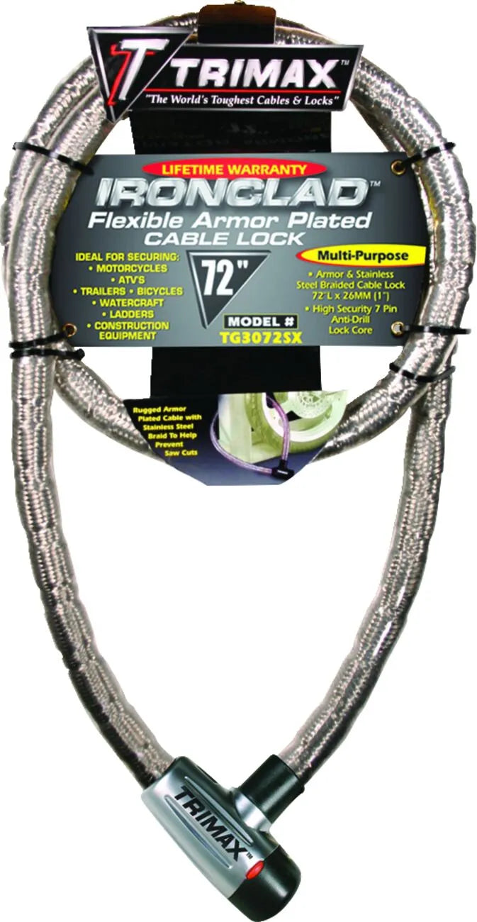 Trimax Gladiator Series Armored Cable Lock 72"