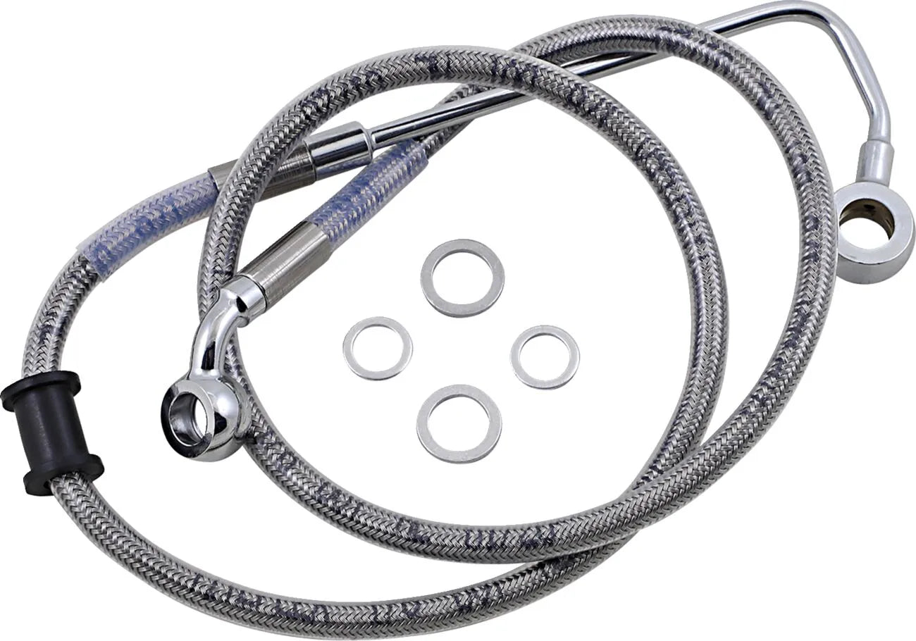 Drag Specialties Extended Brake Line For Abs - 34.75"