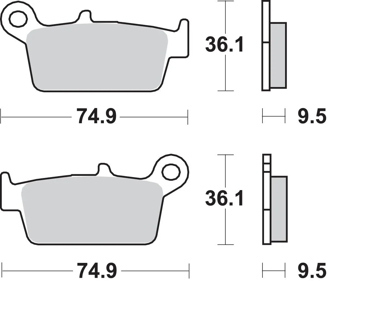 Sbs Si Offroad Sintered Brake Pads
