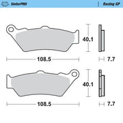 Moto-master Racing Gp Sinterpro Offroad Brake Pads