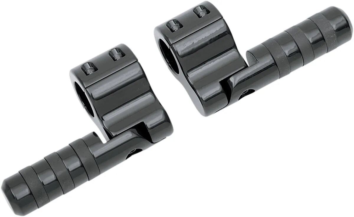 Lindby Clamp-on Foot Pegs - Black Anodized Aluminum