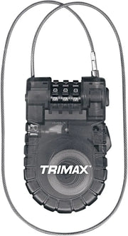 Trimax Retractable Cable Combination Lock