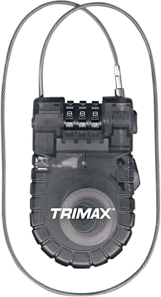 Trimax Retractable Cable Combination Lock