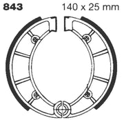Ebc "G" Grooved Brake Shoe - Enhanced Braking Performance