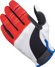 Biltwell Moto Gloves - Black/Blue/Red/White