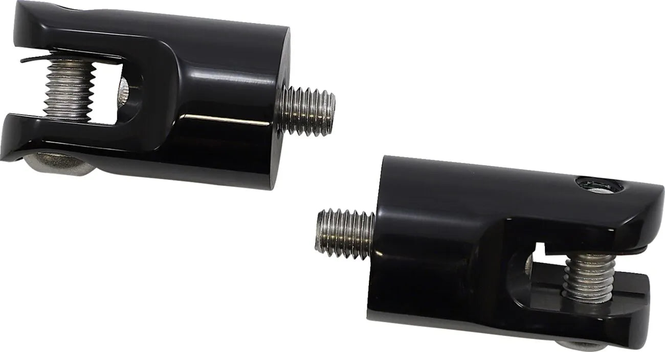 Accutronix Foot Peg Mounts - Black Aluminum