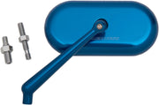 Arlen Ness Forged Oval Mirror - Anodized Blue